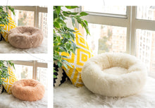 Load image into Gallery viewer, Comfy Calming Mini Donut Cuddler Dog Bed