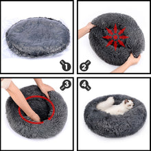 Load image into Gallery viewer, Comfy Calming Mini Donut Cuddler Dog Bed
