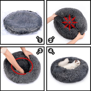 Comfy Calming Mini Donut Cuddler Dog Bed